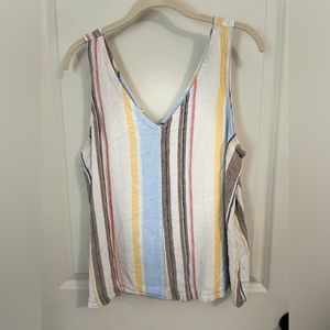 Striped Sleeveless Shirt